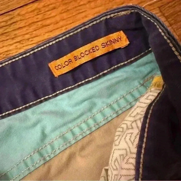 Tory Burch color block skinny pants women size 28 - Picture 3 of 11